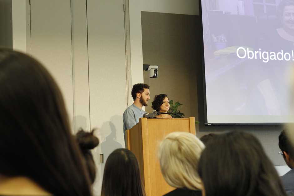 Presenting at Stanford's Center on Longevity · Li Ka Shing Auditorium, 2017