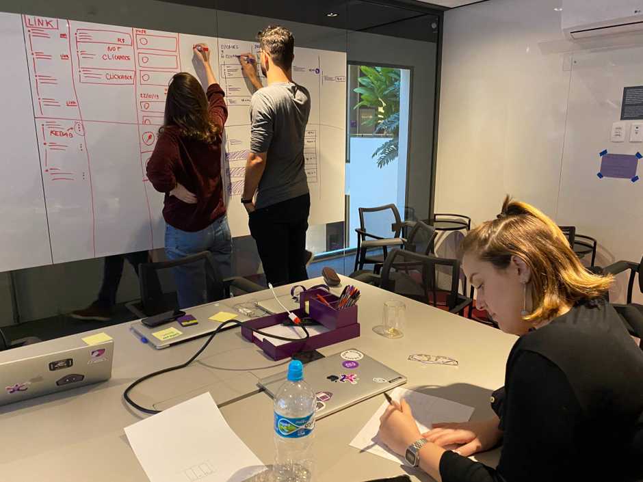 Co-designing a better UI for the transaction feed · with Amanda, Diego, Ana